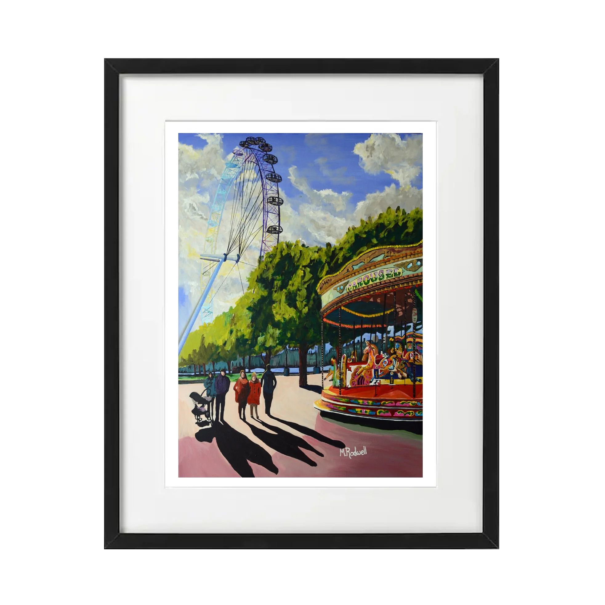 London+Eye+Painting+Print+